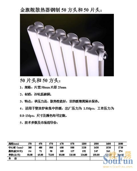 gavinjs50片头散热器暖气片